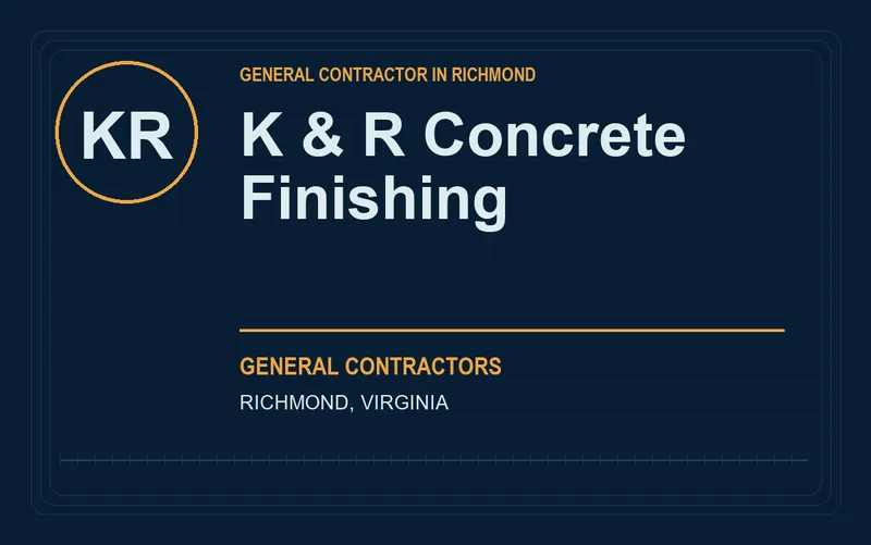 K & R Concrete Finishing in Richmond, Virginia