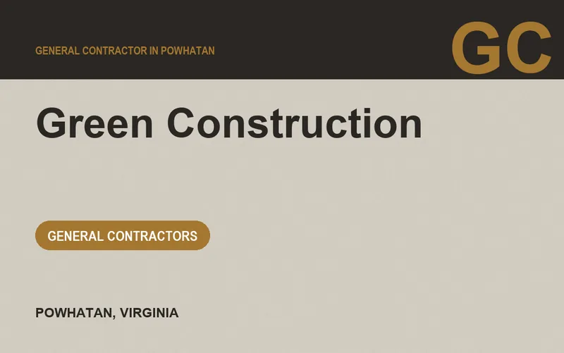 Green Construction in Powhatan, Virginia