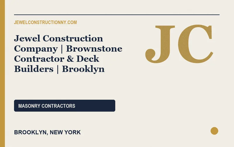Jewel Construction Company | Brownstone Contractor & Deck Builders | Brooklyn in Brooklyn, New York
