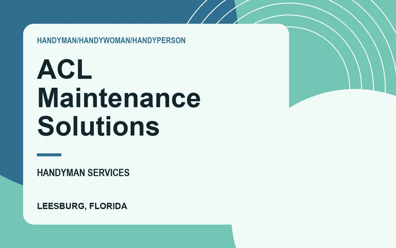 ACL Maintenance Solutions in Leesburg, Florida