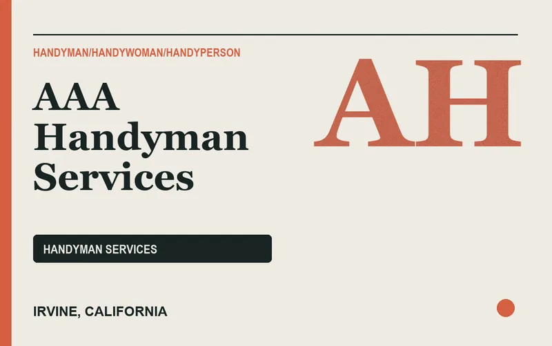 AAA Handyman Services in Irvine, California