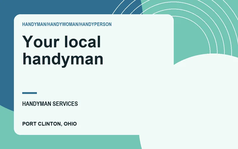 Your local handyman in Port Clinton, Ohio