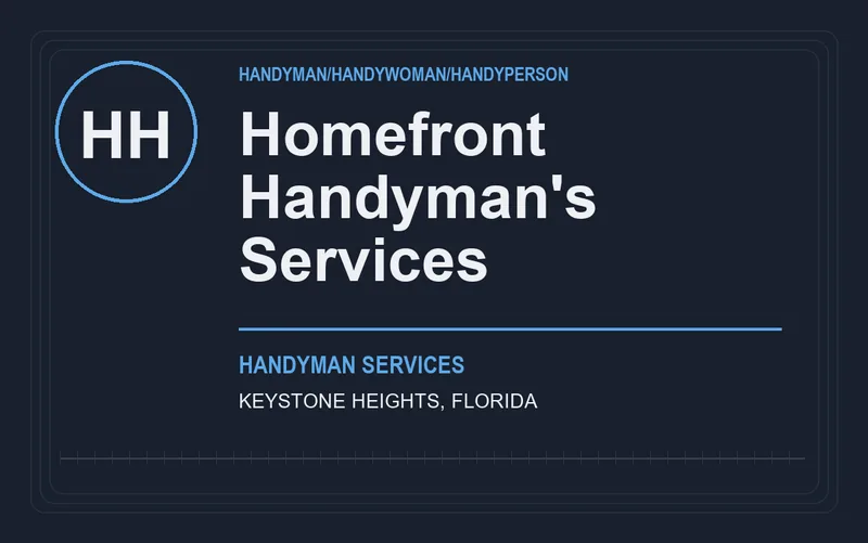 Homefront Handyman's Services in Keystone Heights, Florida