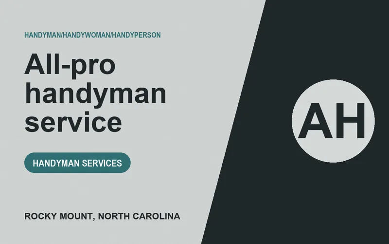 All-pro handyman service in Rocky Mount, North Carolina