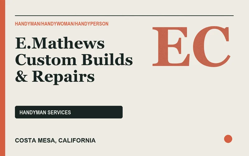 E.Mathews Custom Builds & Repairs in Costa Mesa, California