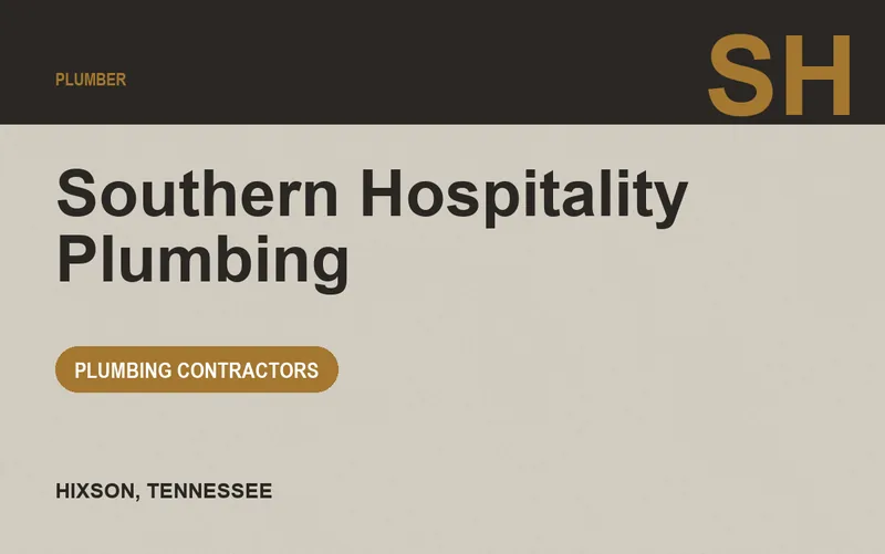 Southern Hospitality Plumbing in Hixson, Tennessee