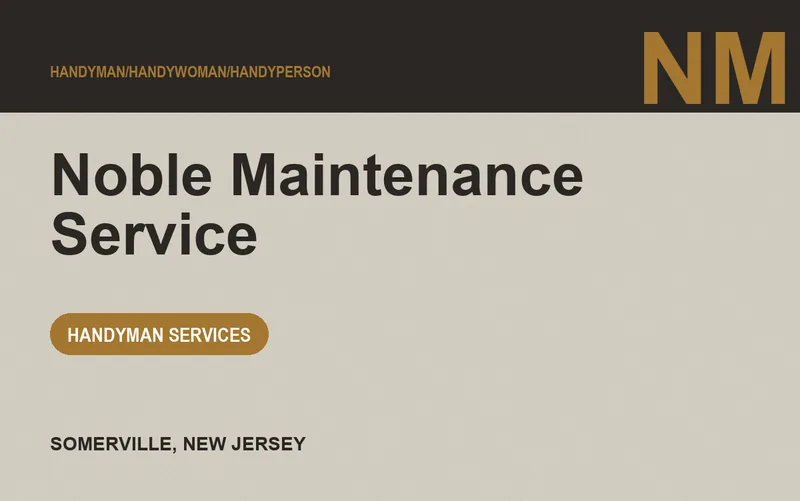 Noble Maintenance Service in Somerville, New Jersey