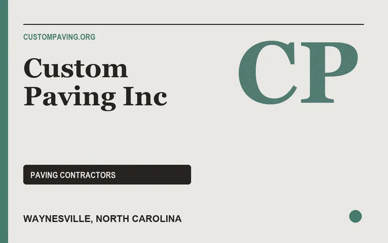 Custom Paving Inc in Waynesville, North Carolina