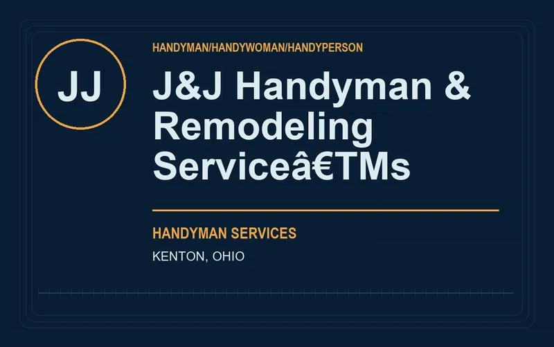 J&J Handyman & Remodeling Serviceâ€TMs in Kenton, Ohio