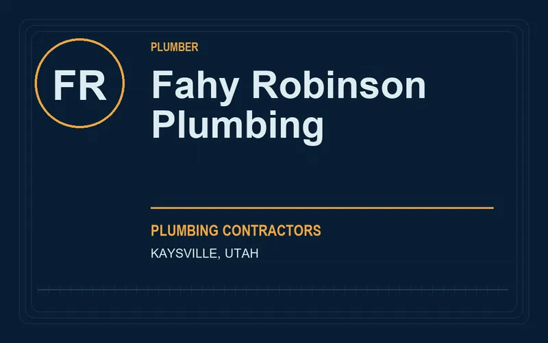 Fahy Robinson Plumbing in Kaysville, Utah