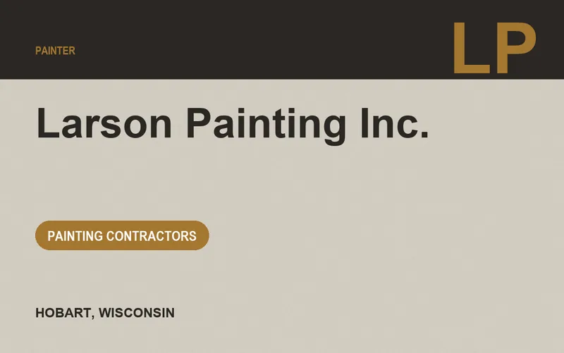 Larson Painting Inc. in Hobart, Wisconsin
