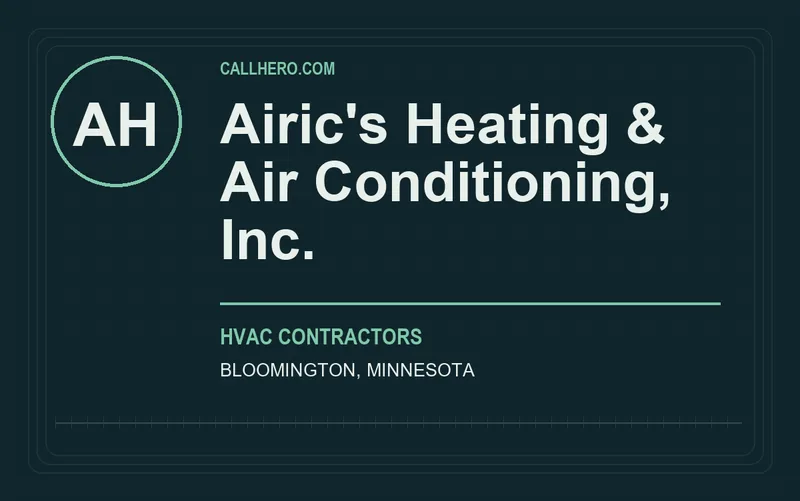 Airic's Heating & Air Conditioning, Inc. in Bloomington, Minnesota