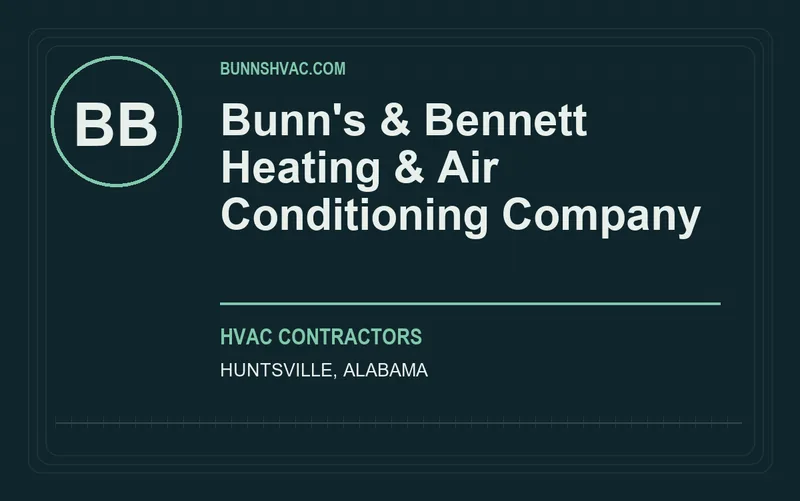 Bunn's & Bennett Heating & Air Conditioning Company in Huntsville, Alabama