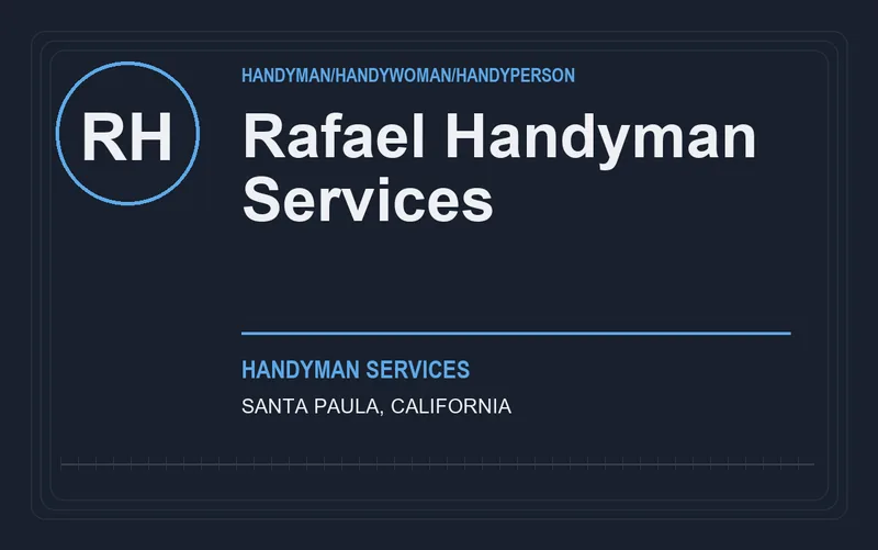 Rafael Handyman Services in Santa Paula, California
