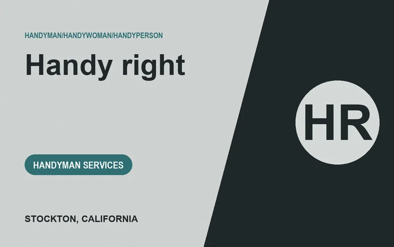 Handy right in Stockton, California