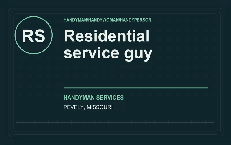 Residential service guy in Pevely, Missouri