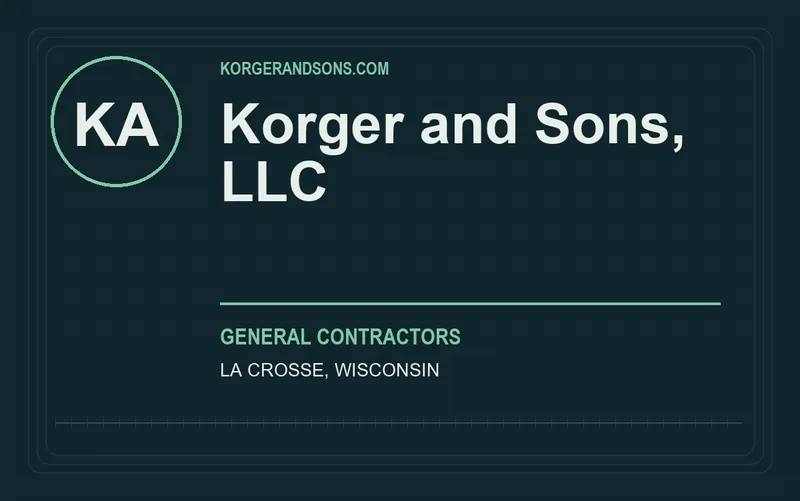 Korger and Sons, LLC in La Crosse, Wisconsin