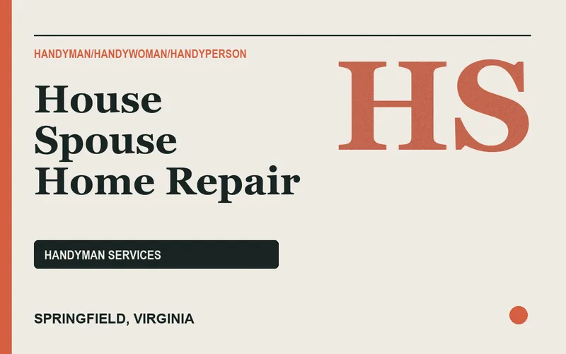 House Spouse Home Repair in Springfield, Virginia