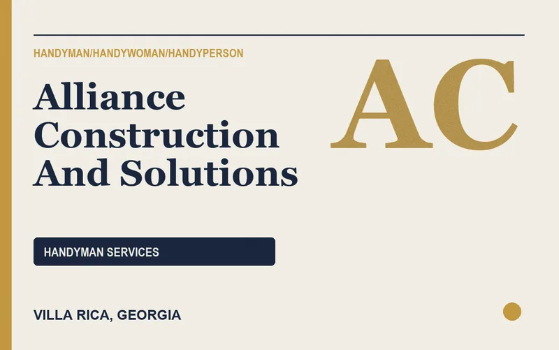 Alliance Construction And Solutions in Villa Rica, Georgia