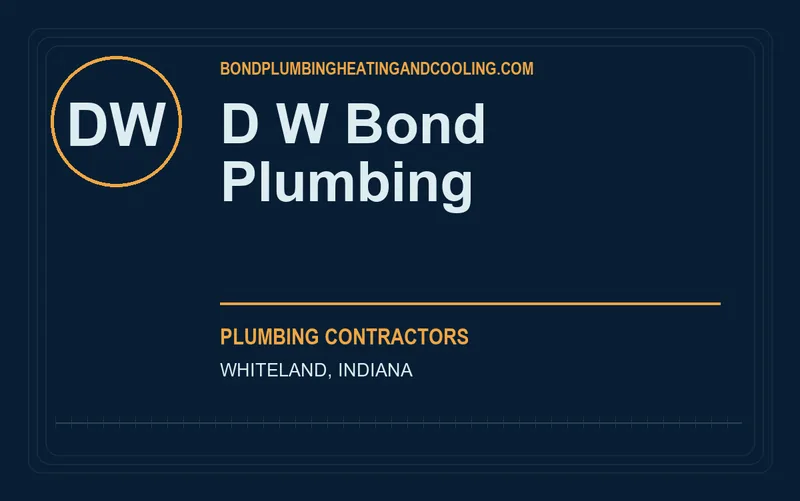 D W Bond Plumbing in Whiteland, Indiana