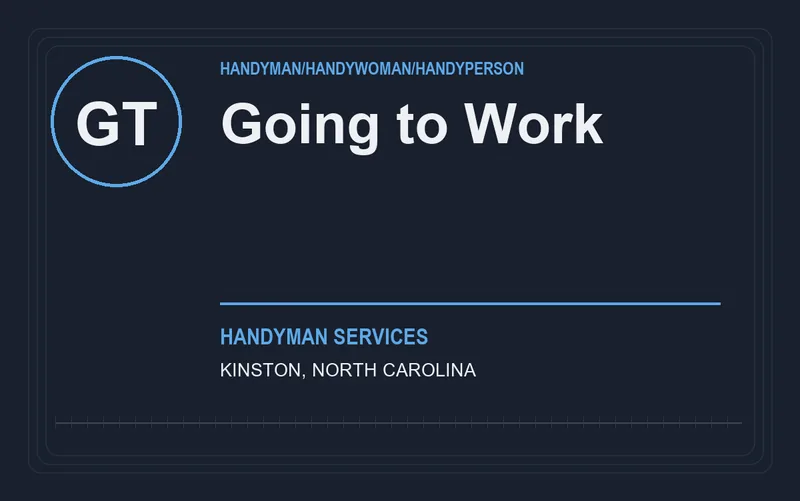 Going to Work in Kinston, North Carolina