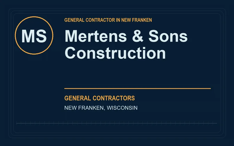 Mertens & Sons Construction in New Franken, Wisconsin