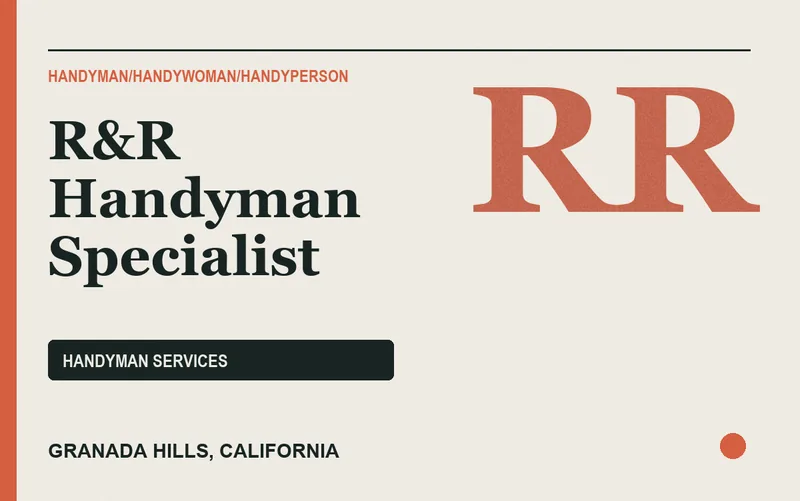 R&R Handyman Specialist in Granada Hills, California
