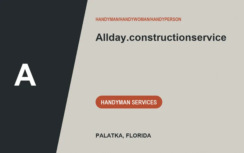 Allday.constructionservice in Palatka, Florida