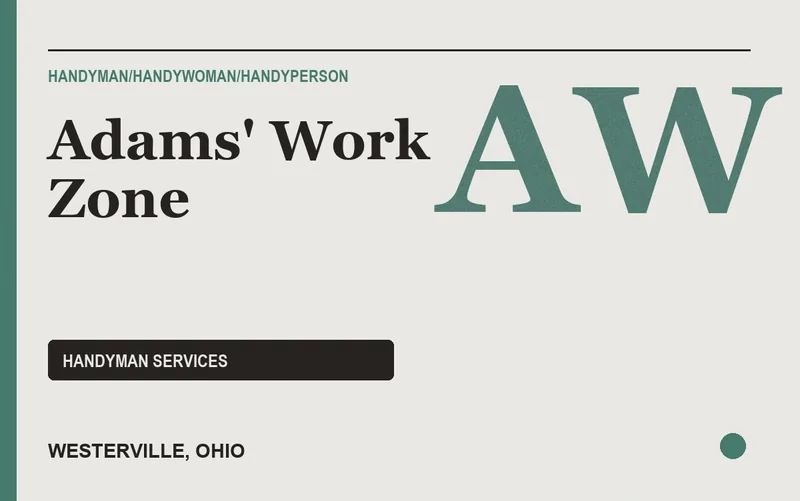 Adams' Work Zone in Westerville, Ohio