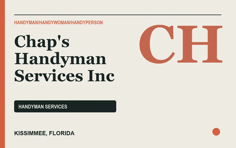 Chap's Handyman Services Inc in Kissimmee, Florida