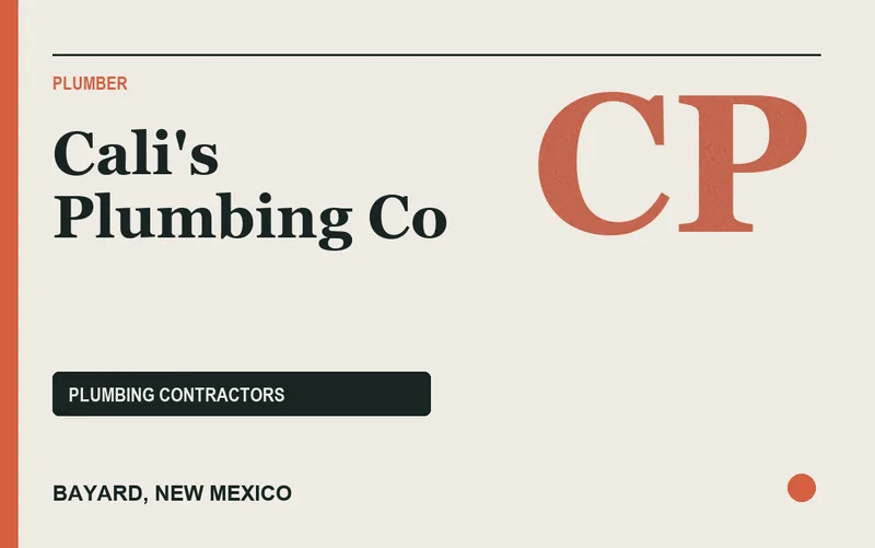 Cali's Plumbing Co in Bayard, New Mexico