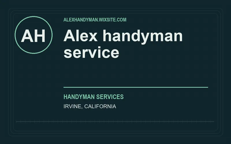 Alex handyman service in Irvine, California