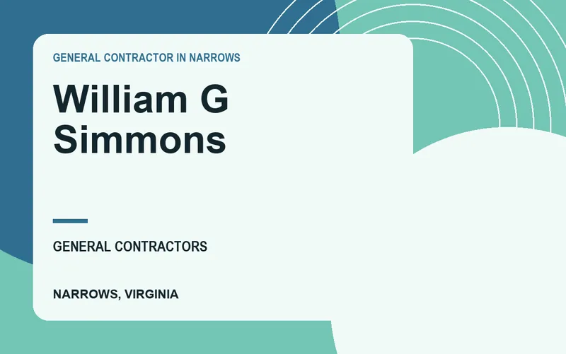 William G Simmons in Narrows, Virginia