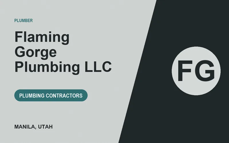 Flaming Gorge Plumbing LLC in Manila, Utah