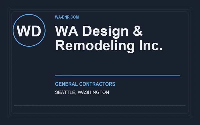 WA Design & Remodeling Inc. in Seattle, Washington