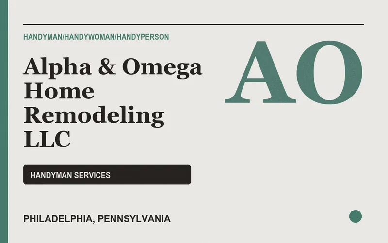 Alpha & Omega Home Remodeling LLC in Philadelphia, Pennsylvania