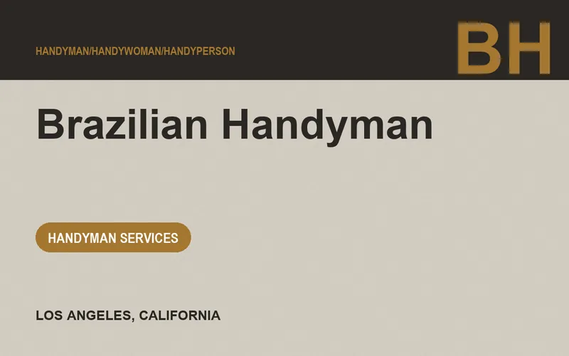 Brazilian Handyman in Los Angeles, California