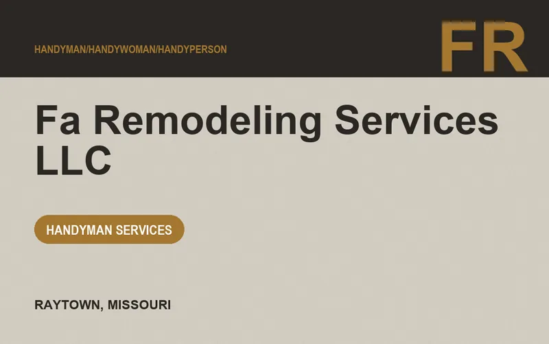 FA REMODELING SERVICES L.L.C in Raytown, Missouri