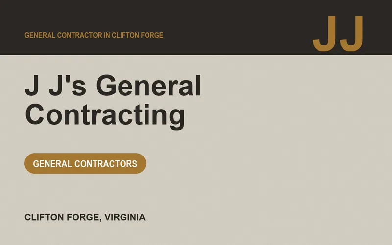J J's General Contracting in Clifton Forge, Virginia