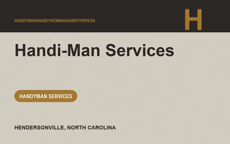 Handi-Man Services in Hendersonville, North Carolina
