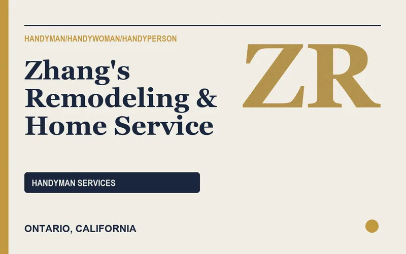 Zhang's Remodeling & Home Service in Ontario, California