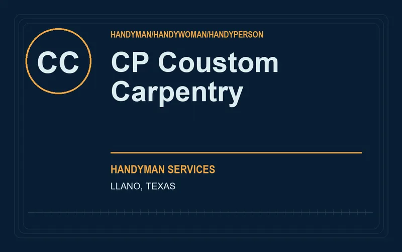 CP Coustom Carpentry in Llano, Texas