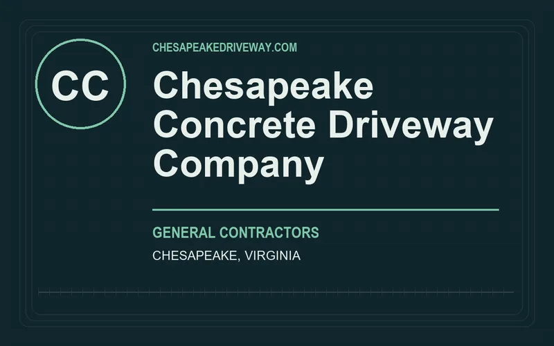 Chesapeake Concrete Driveway Company in Chesapeake, Virginia