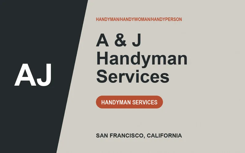 A & J Handyman Services in San Francisco, California