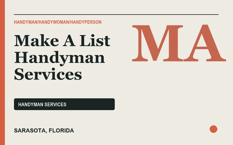 Make A List Handyman Services in Sarasota, Florida