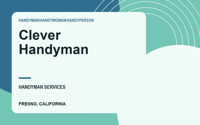 Clever Handyman in Fresno, California