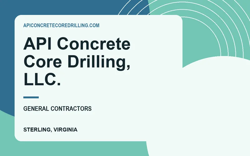 API Concrete Core Drilling, LLC. in Sterling, Virginia