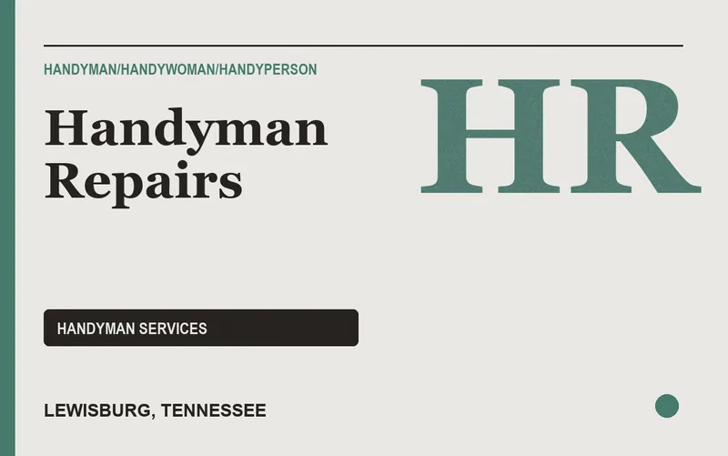 Handyman Repairs in Lewisburg, Tennessee