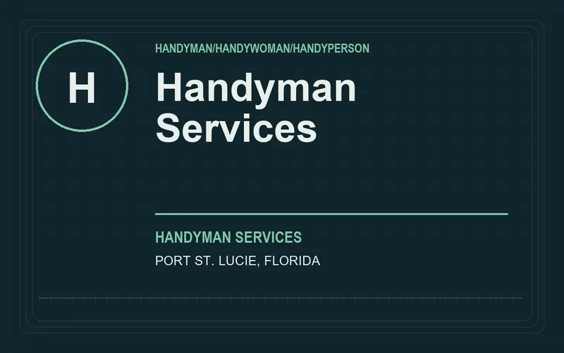Handyman Services in Port St. Lucie, Florida