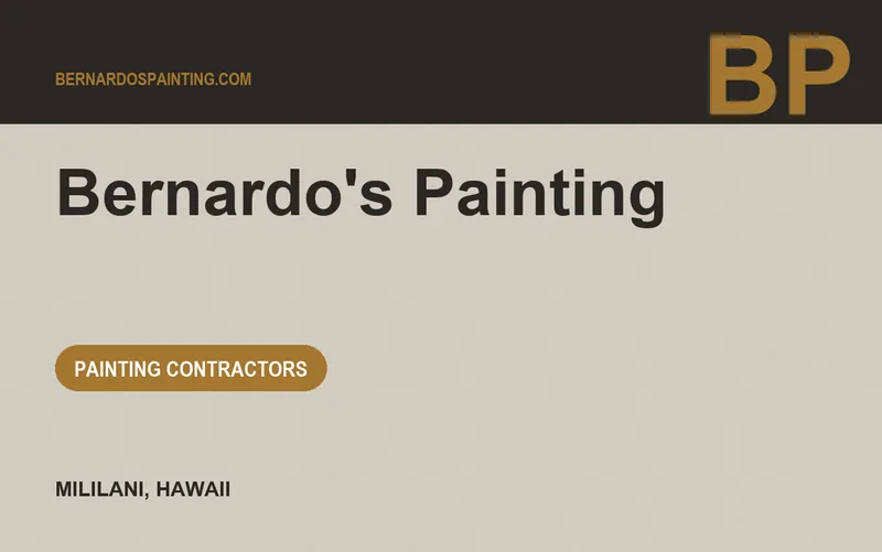 Bernardo's Painting in Mililani, Hawaii